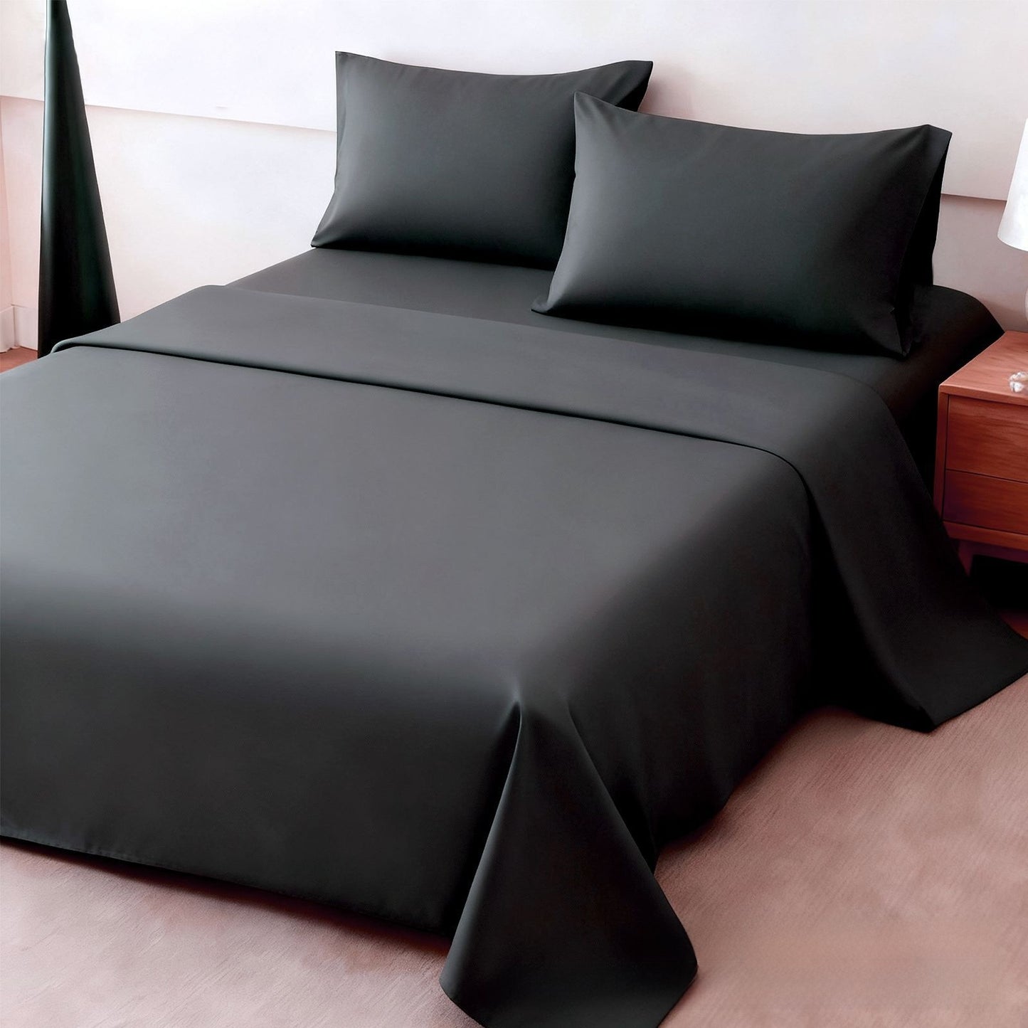 Solid Color Brushed Bedding